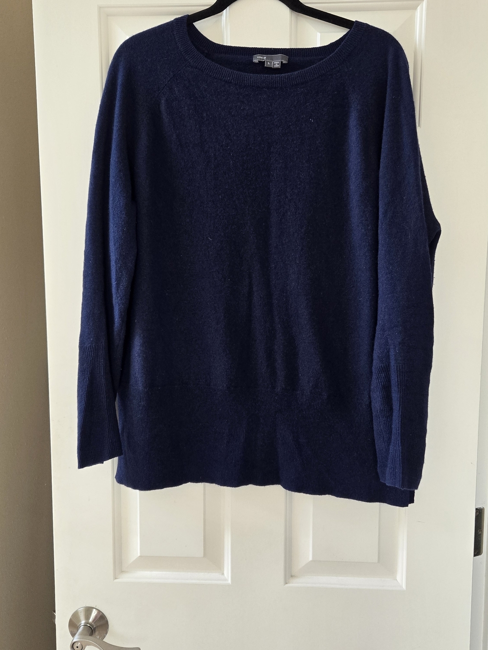 Vince Navy Boatneck Sweater